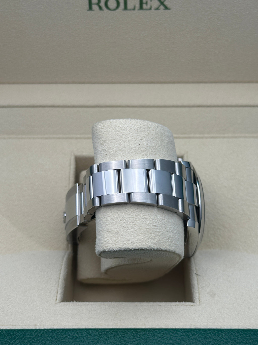 Rolex Steel Datejust 41  - Smooth Bezel - Slate Green Roman Dial - Oyster Bracelet - 126300 slgro