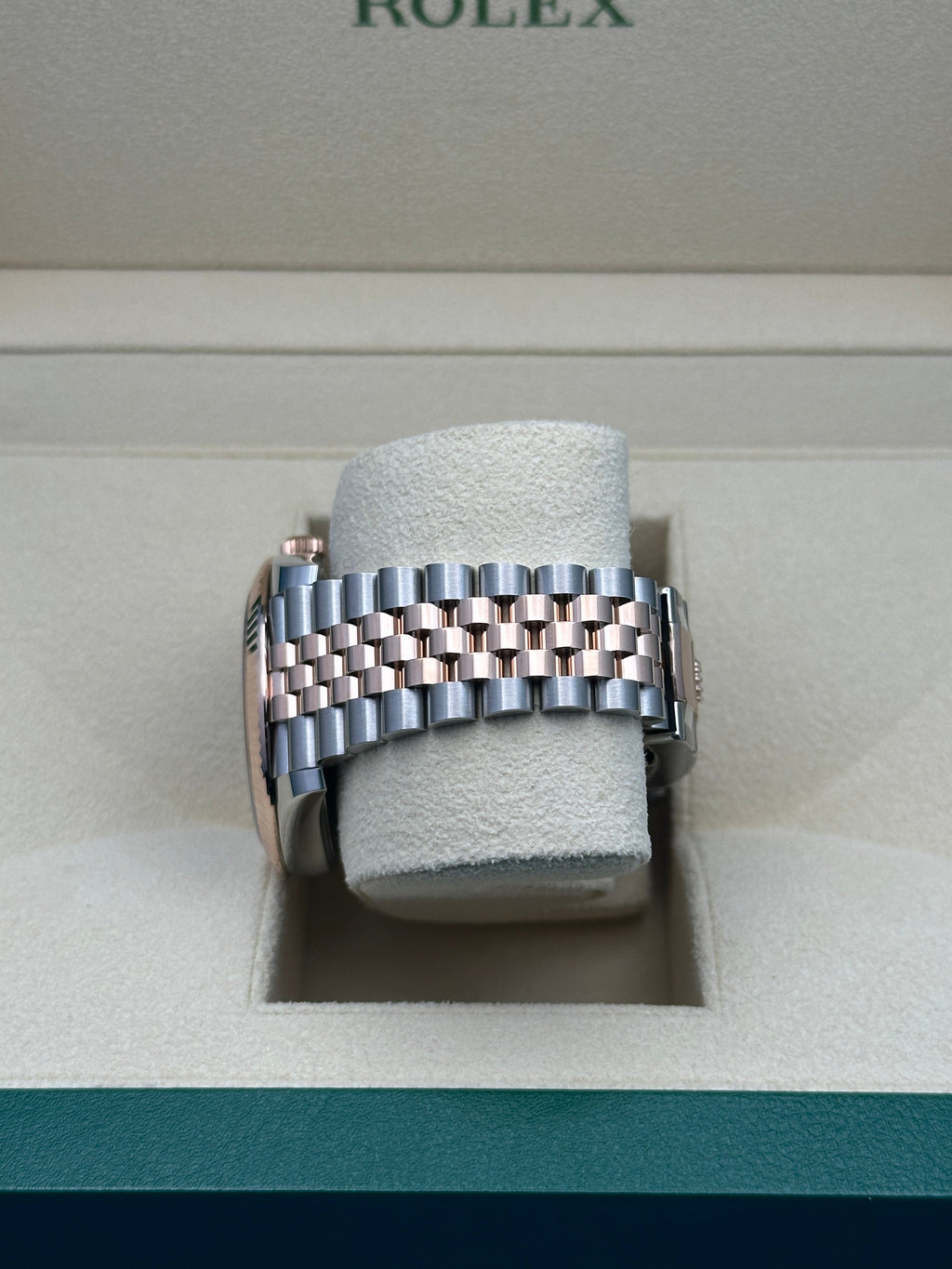 Rolex Steel and Everose Rolesor Datejust 41  - Slate Gray Green Roman Dial - Jubilee Bracelet - 126331 slgrj