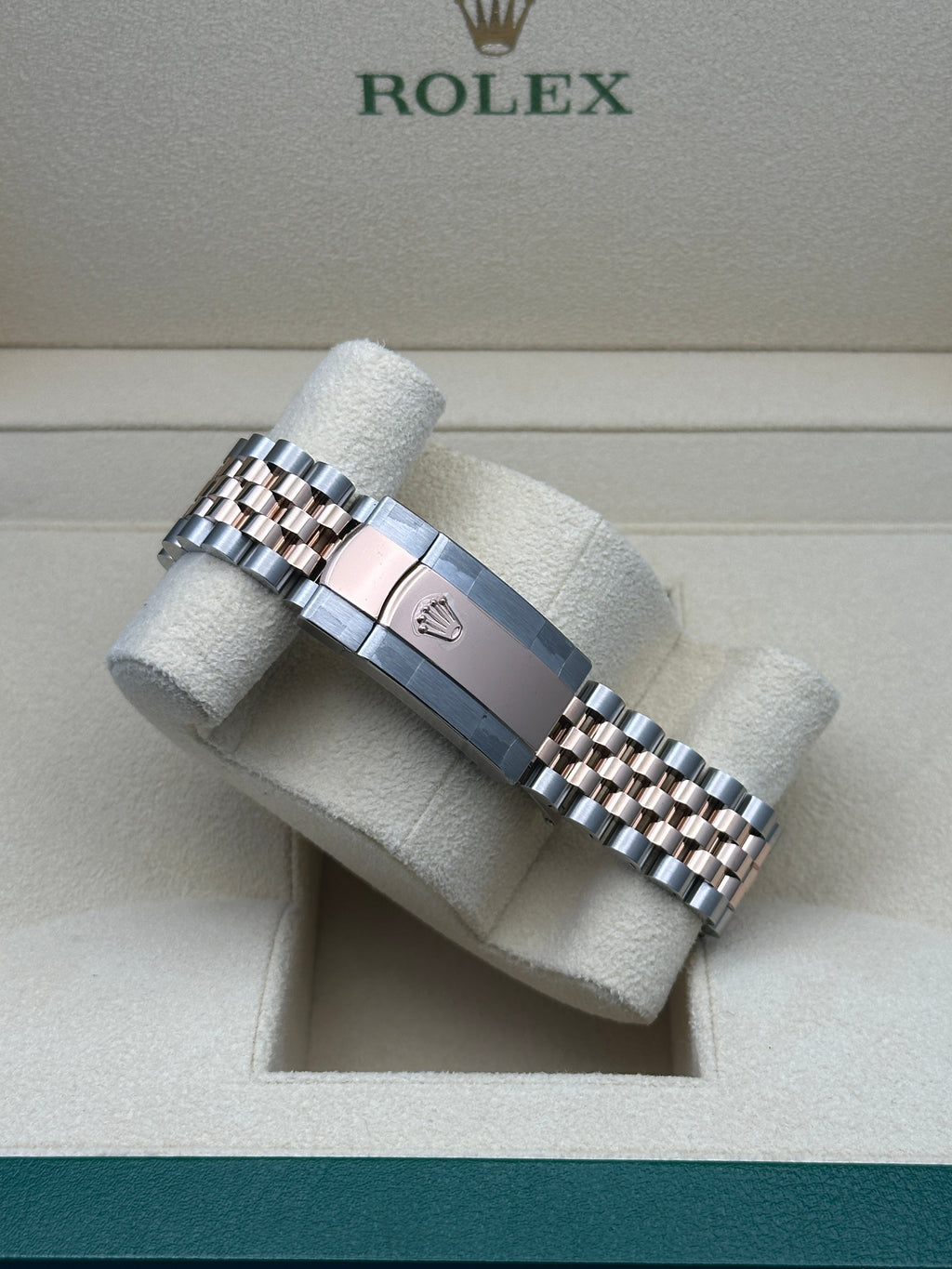 Rolex Steel and Everose Rolesor Datejust 41  - Slate Gray Green Roman Dial - Jubilee Bracelet - 126331 slgrj