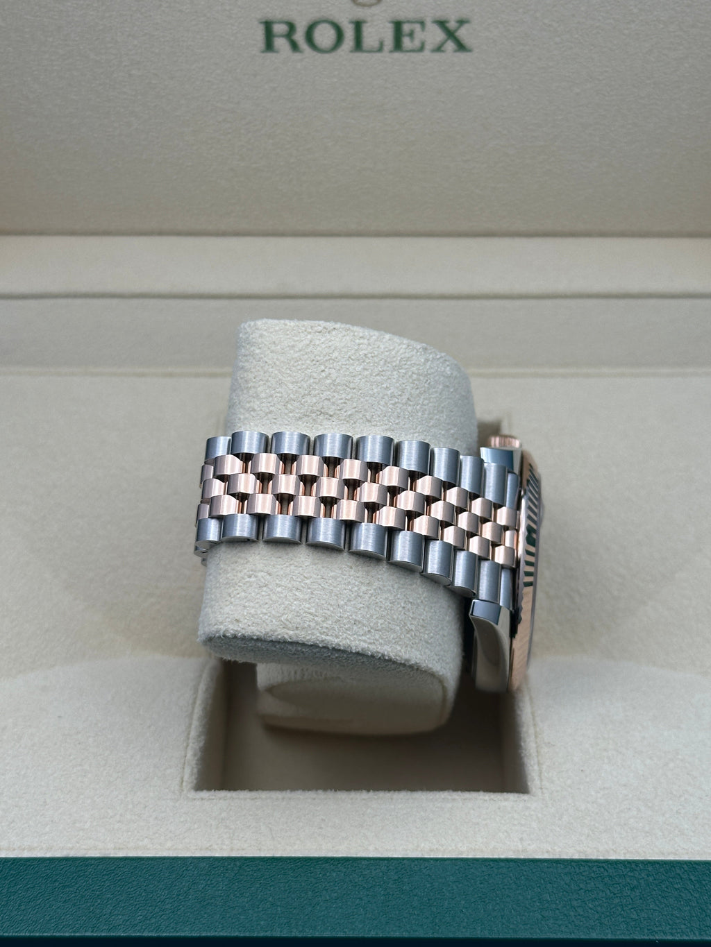Rolex Steel and Everose Rolesor Datejust 41  - Slate Gray Green Roman Dial - Jubilee Bracelet - 126331 slgrj