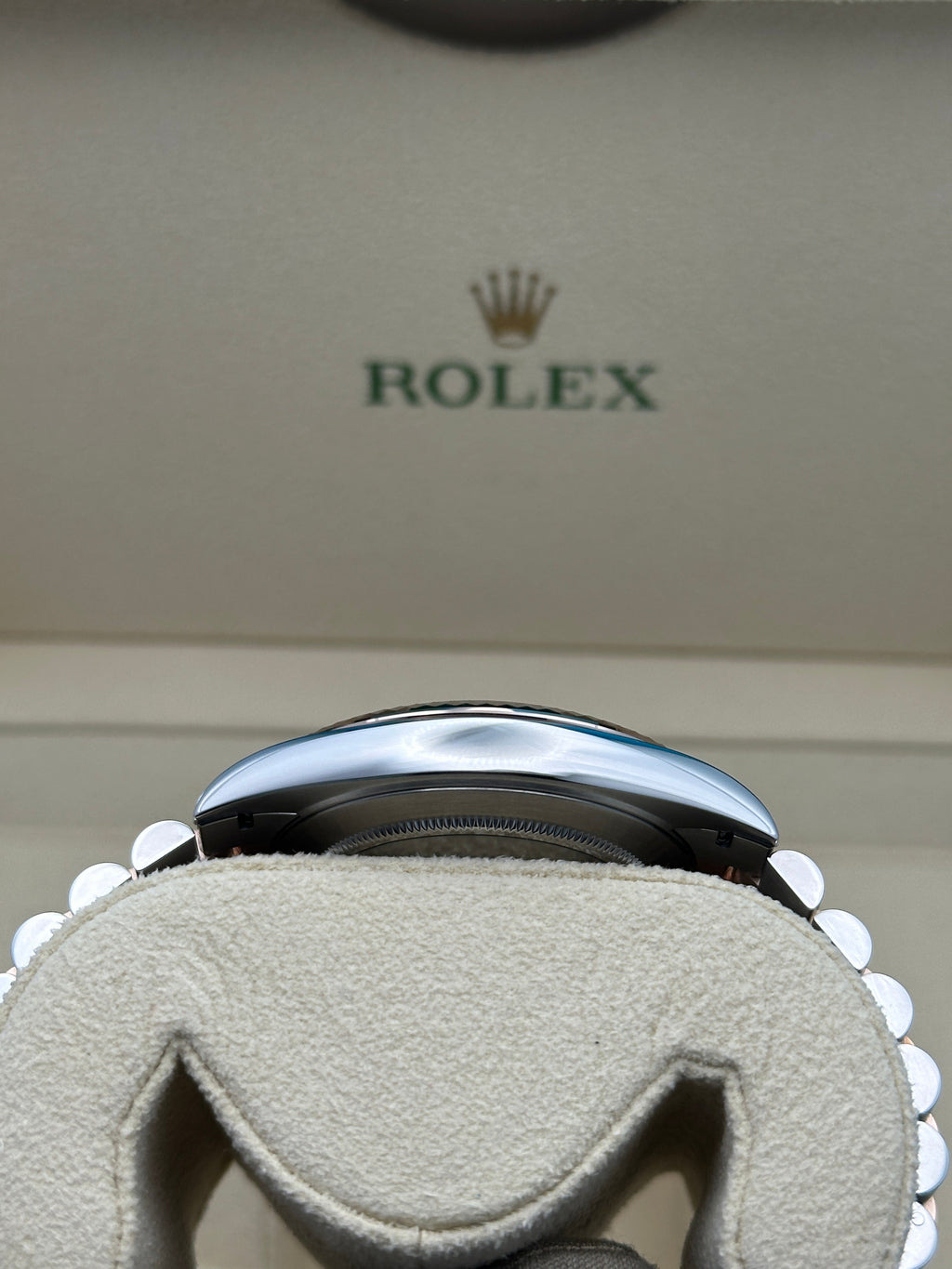Rolex Steel and Everose Rolesor Datejust 41  - Slate Gray Green Roman Dial - Jubilee Bracelet - 126331 slgrj