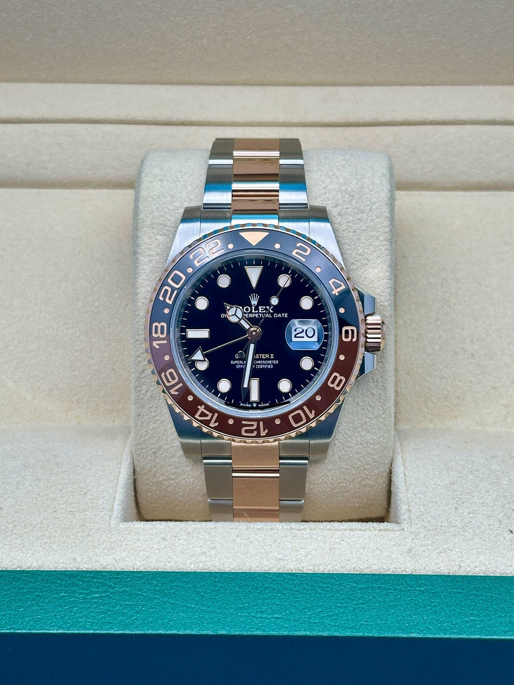 Rolex Everose Rolesor GMT-Master II 40 Watch - Black And Brown Root Beer Bezel