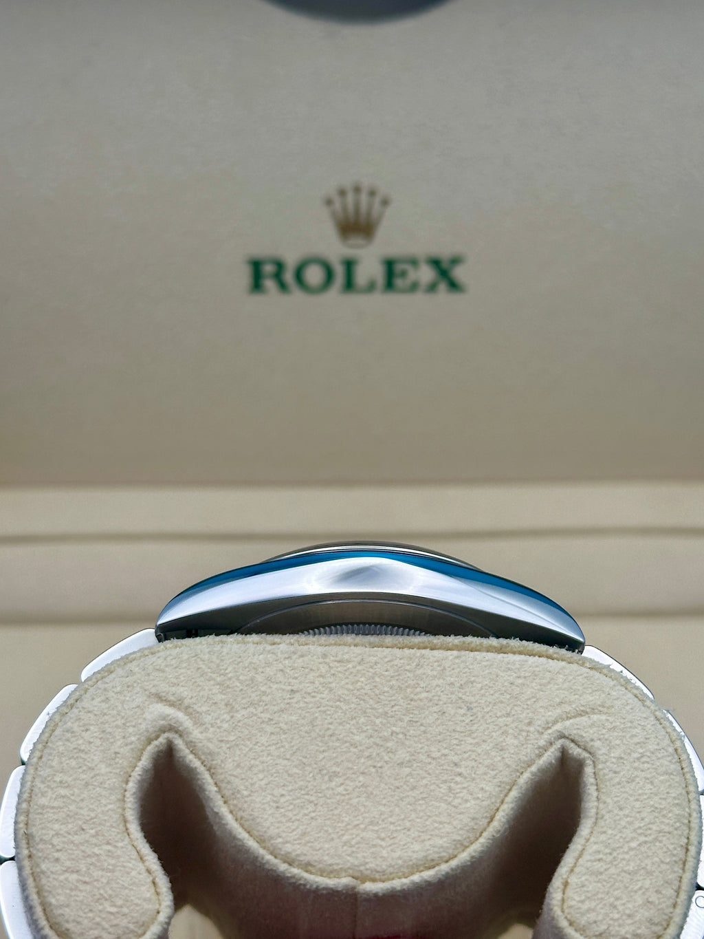 Rolex Oyster Perpetual 41  - Blue Index Dial - Oyster Bracelet - 124300 bluio