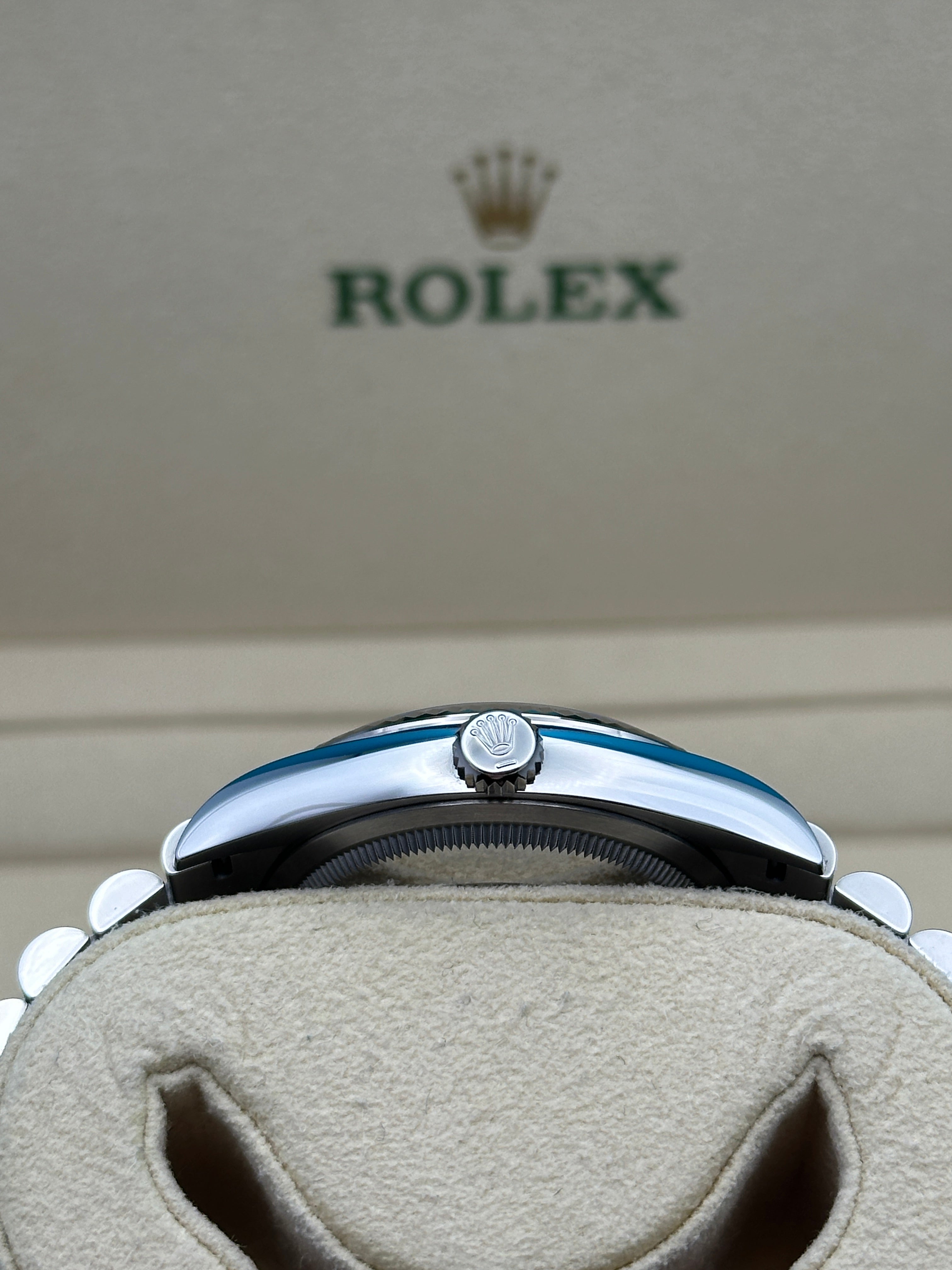 Rolex White Rolesor Datejust 36  - Slate Roman Dial - Jubilee Bracelet - 126234