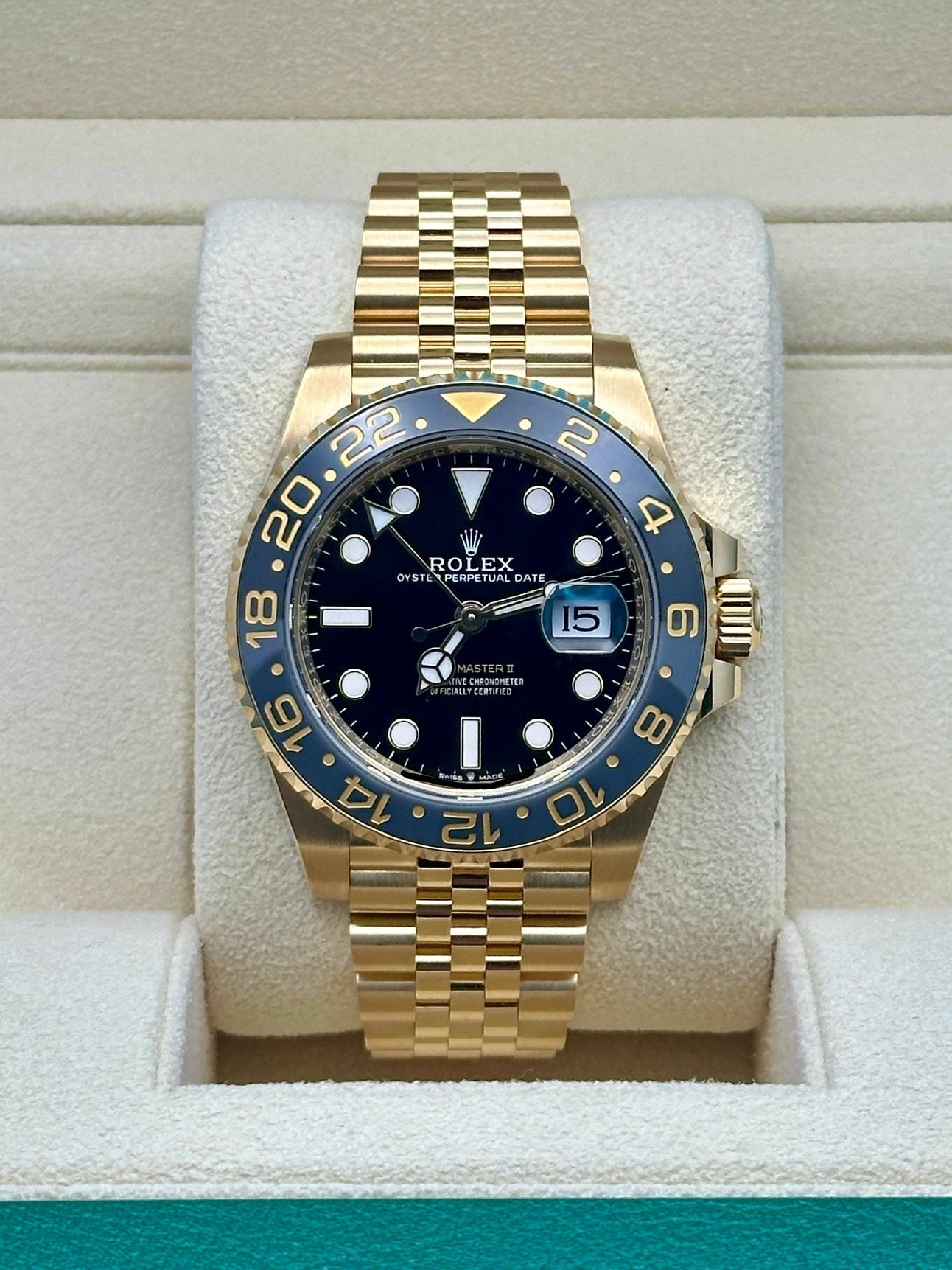 Rolex GMT-Master II 40mm - Black Dial - Yellow Gold Jubilee Bracelet 126718grnr Jubilee
