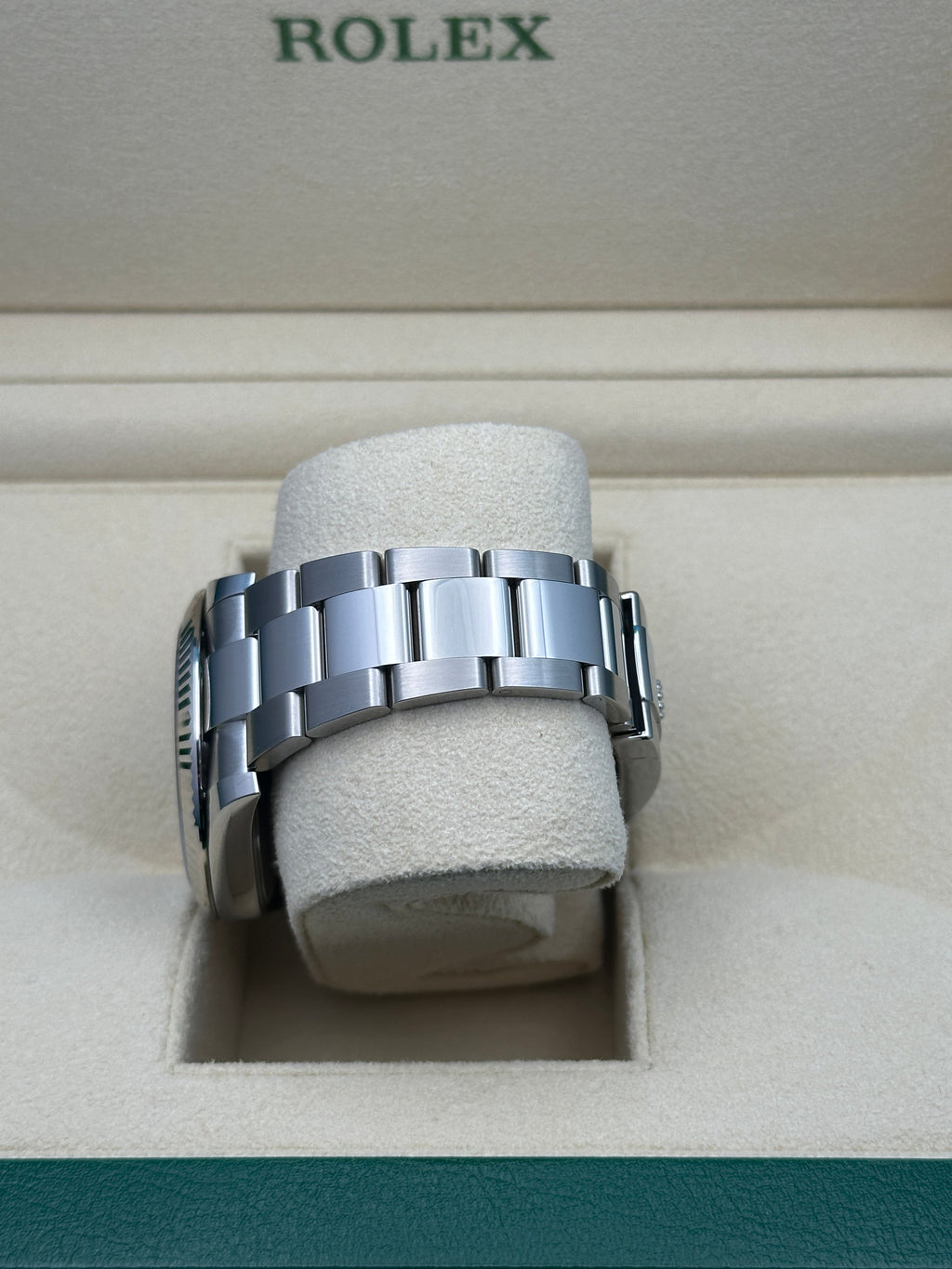 Rolex Steel and White Gold Rolesor Datejust 41  - Mint Green Index Dial - Oyster Bracelet - 126334