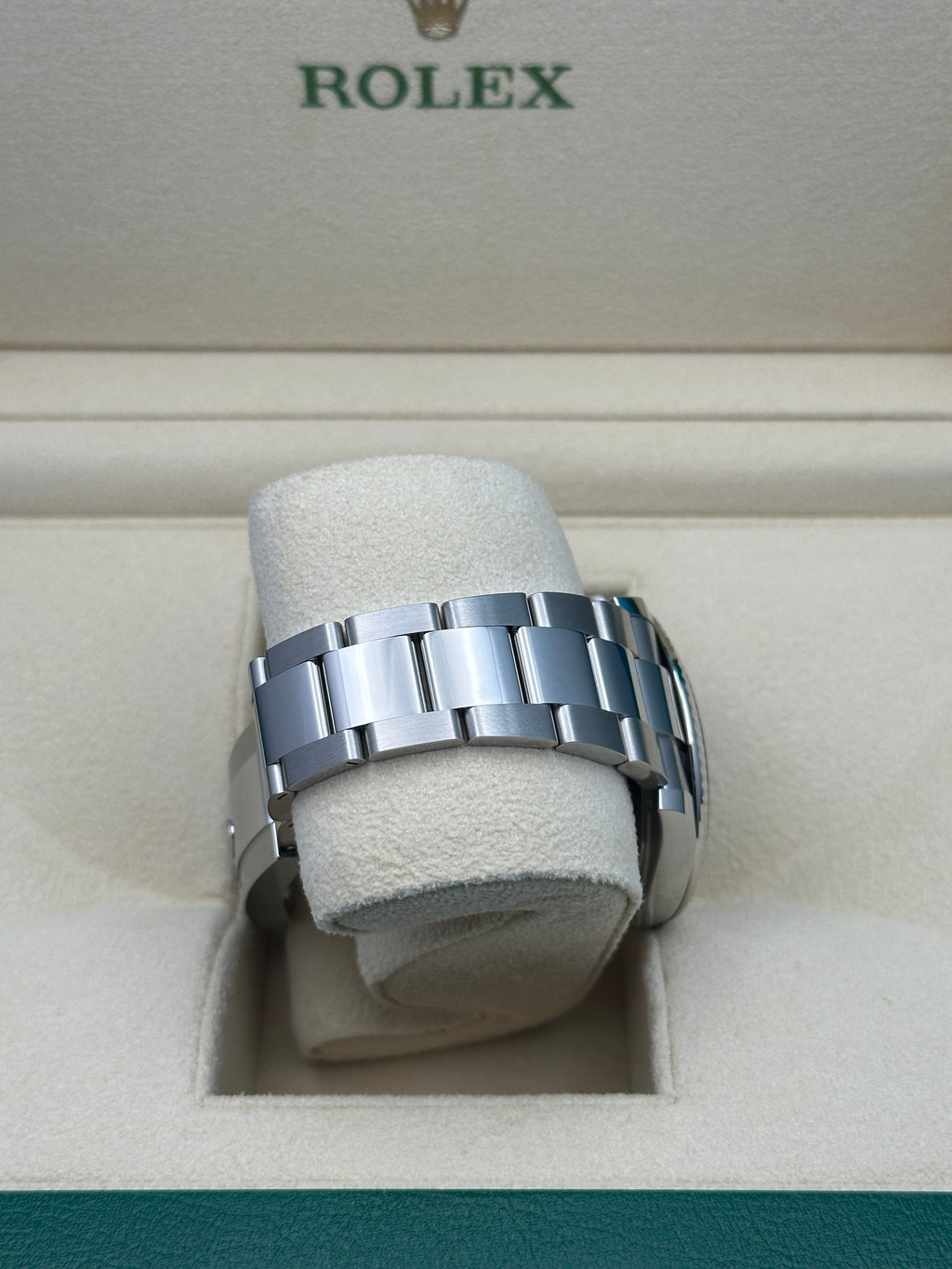 Rolex Steel and White Gold Rolesor Datejust 41  - Mint Green Index Dial - Oyster Bracelet - 126334
