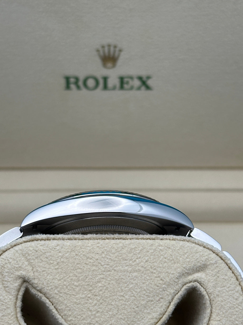 Rolex Steel and White Gold Rolesor Datejust 41  - Mint Green Index Dial - Oyster Bracelet - 126334