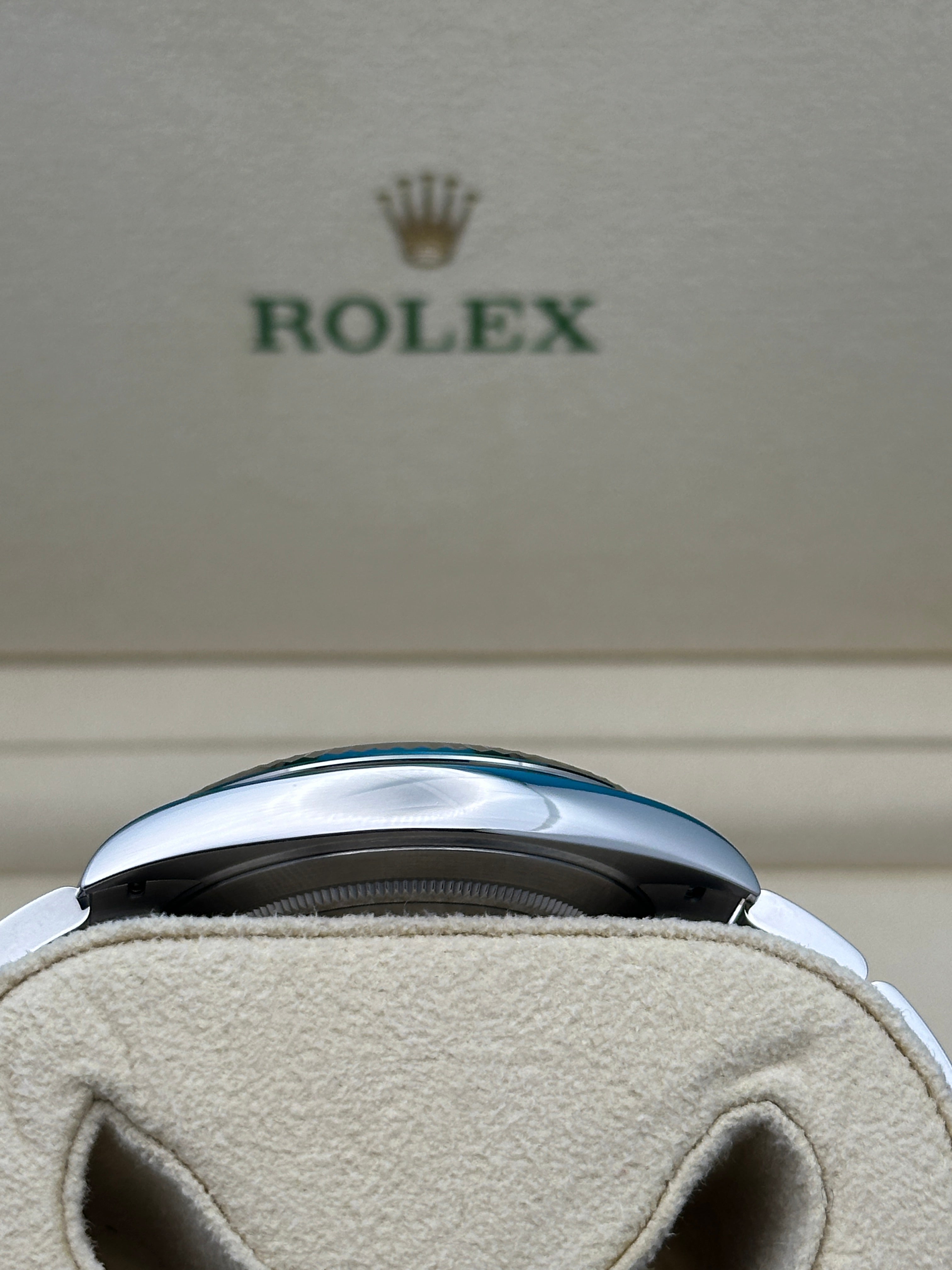 Rolex Steel and White Gold Rolesor Datejust 41  - Mint Green Index Dial - Oyster Bracelet - 126334
