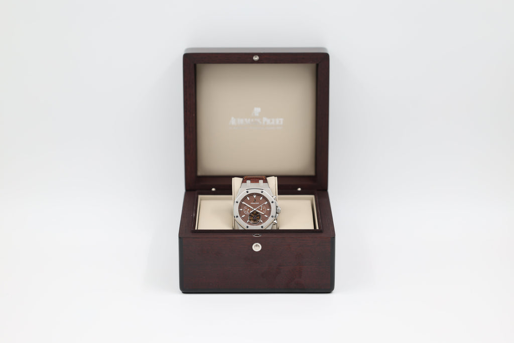 Audemars Piguet - Royal Oak Tourbillon - Brown Dial - 25977ST