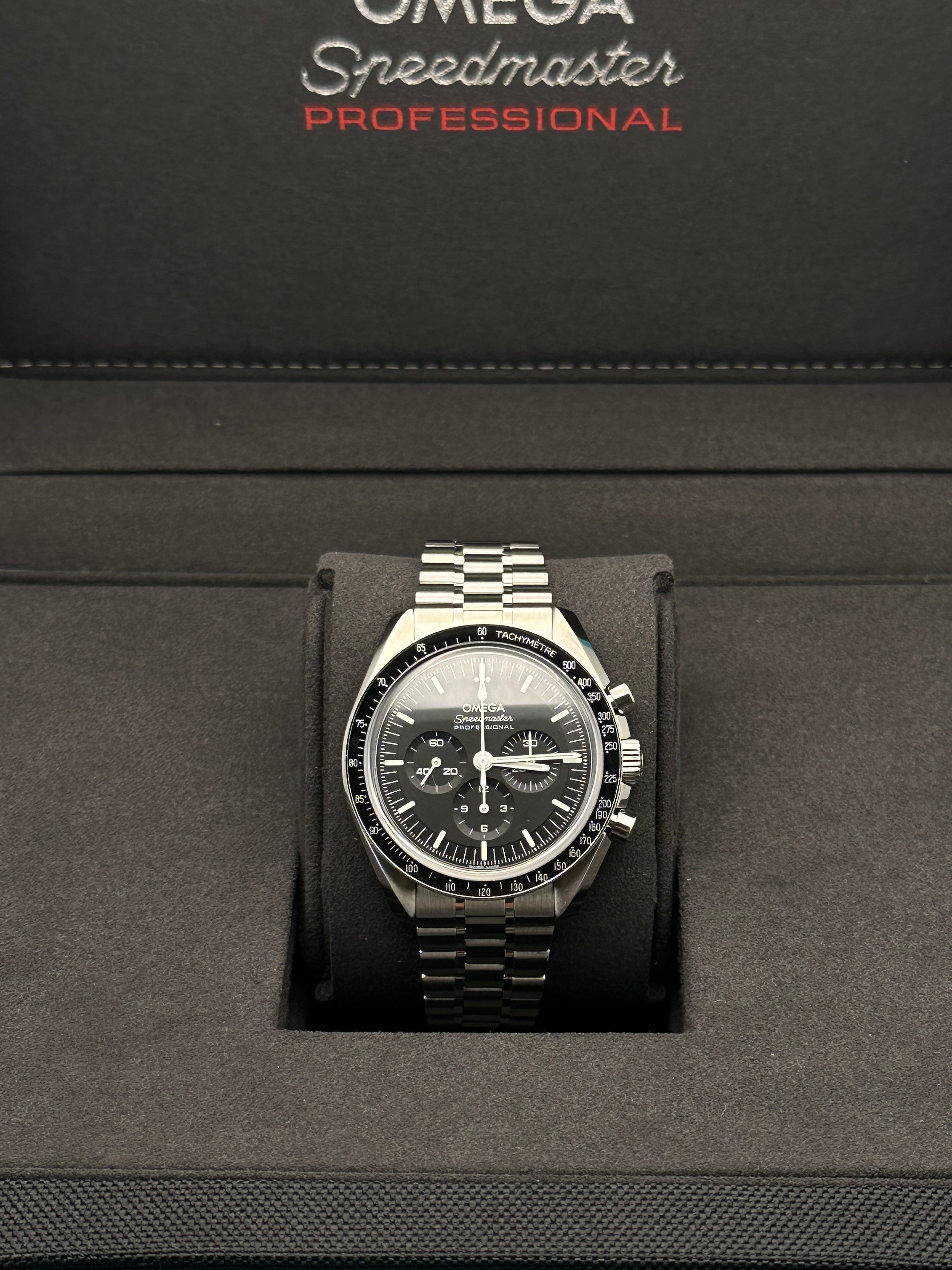 Omega Speedmaster Moon Professional Co-Axial Master Chronometer Chronograph  - 42 mm Steel Case - Black Dial - 310.30.42.50.01.002