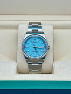 Rolex Oyster Perpetual 36  - Turquoise Blue Index Dial - Oyster Bracelet - 126000 tbio