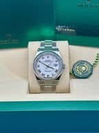 Rolex Steel Datejust 36  - White Roman Dial - Oyster Bracelet - 126200 wro