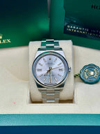 Rolex Oyster Perpetual 41  - Silver Index Dial - Oyster Bracelet - 124300 sio