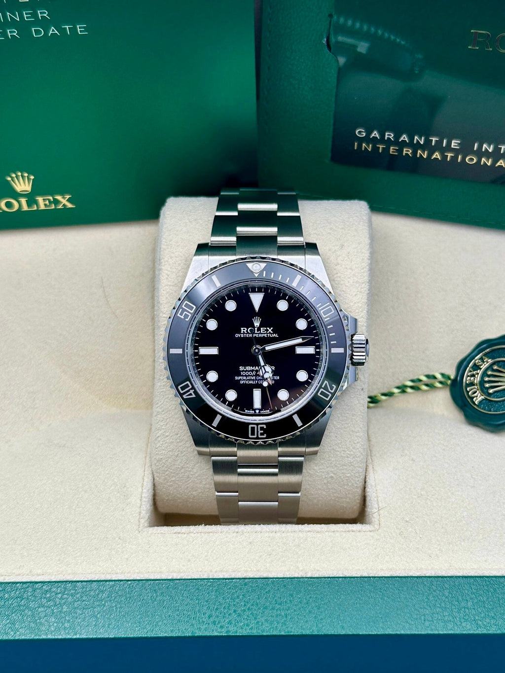 Rolex Steel Submariner  - Black Dial - 124060