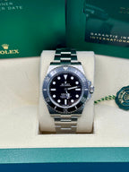 Rolex Steel Submariner  - Black Dial - 124060