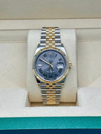 Rolex Yellow Rolesor Datejust 36  - Slate Roman Dial - Jubilee Bracelet - 126233