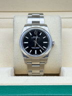 Rolex Oyster Perpetual 34 Watch - Domed Bezel - Black Index Dial
