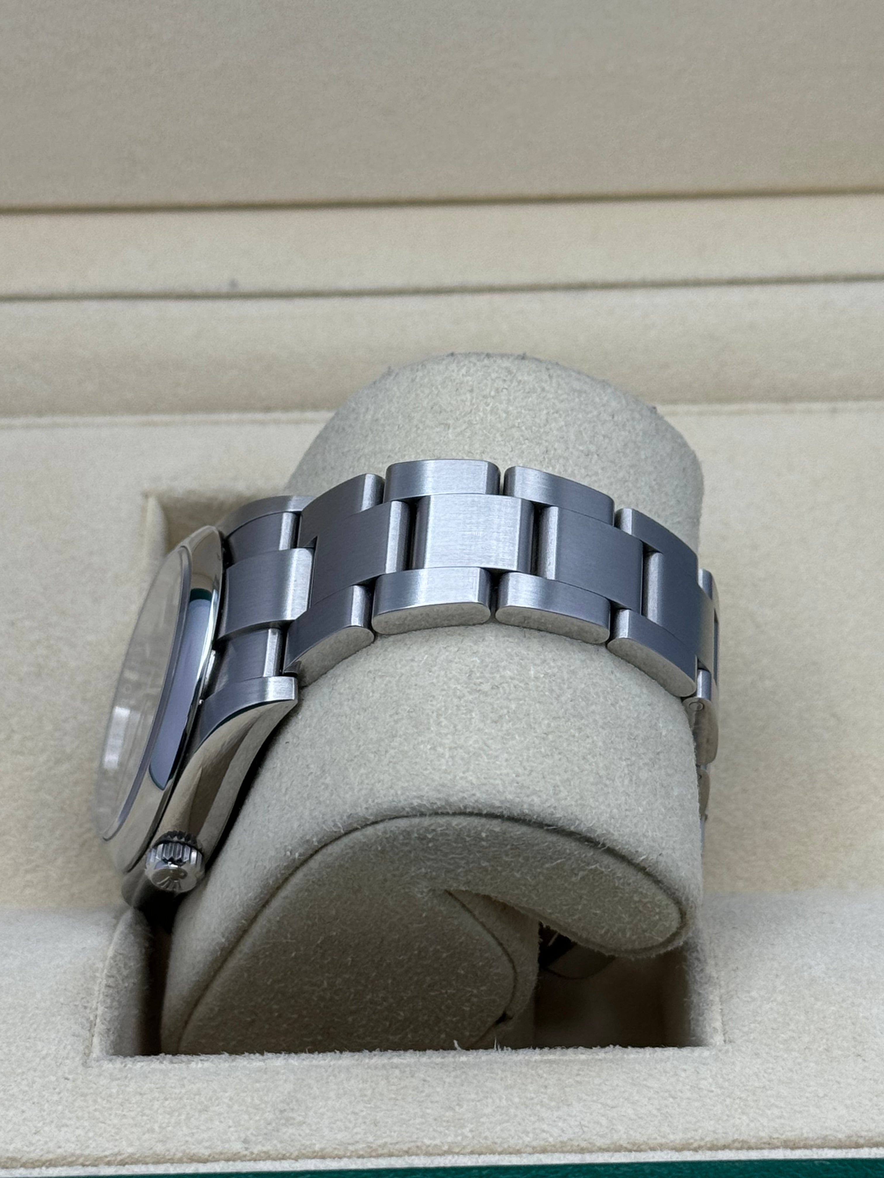 Rolex Oyster Perpetual 34 Watch - Domed Bezel - Black Index Dial