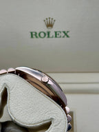 Rolex Everose Gold Day-Date 40 - Olive Green Bevelled Roman Dial - President Bracelet - 228235 ogrp