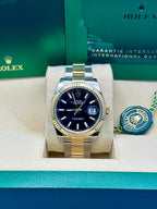 Rolex Steel and Yellow Gold Rolesor Datejust 41  - Black Index Dial - Oyster Bracelet - 126333 bkio