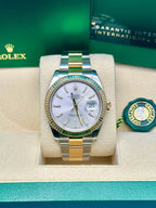 Rolex Steel and Yellow Gold Rolesor Datejust 41  - Silver Index Dial - Oyster Bracelet - 126333 sio
