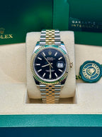 Rolex Steel and Yellow Gold Rolesor Datejust 41  - Black Index Dial - Jubilee Bracelet - 126333 bkij