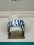 Rolex Steel Datejust 41  - Smooth Bezel - Dark Rhodium Index Dial - Oyster Bracelet - 126300 dkrio