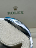 Rolex Steel Datejust 41  - Smooth Bezel - Dark Rhodium Index Dial - Oyster Bracelet - 126300 dkrio