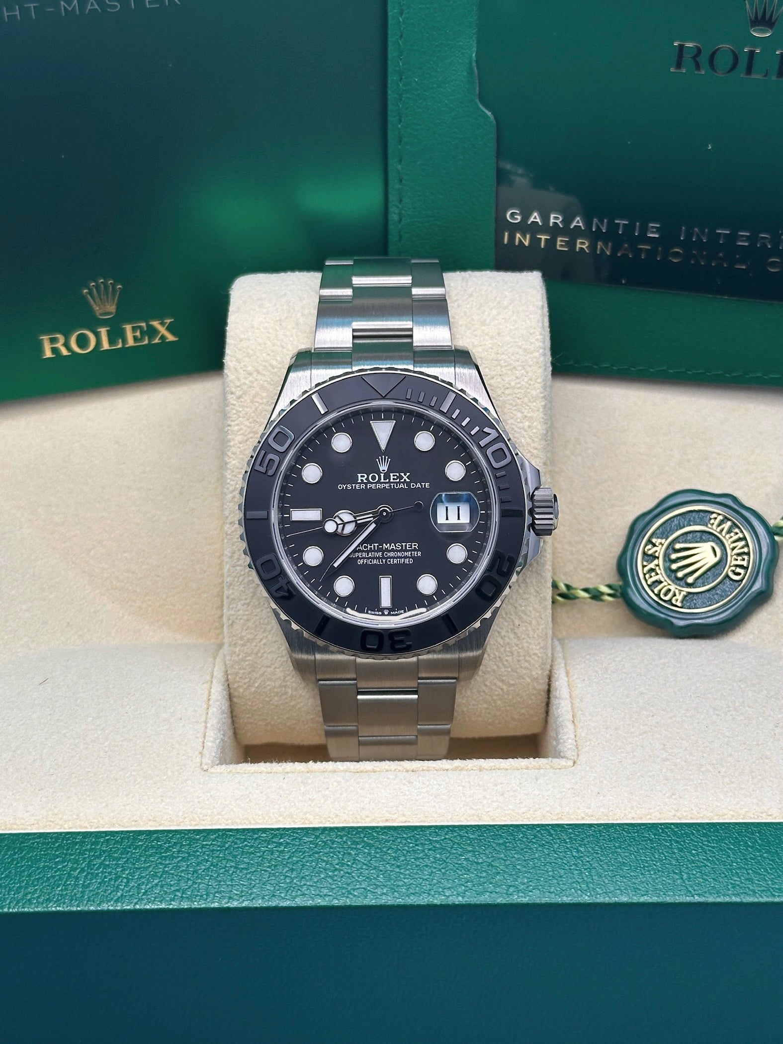 Rolex Rlx Titanium Yacht-Master 42  - Bidirectional Rotatable Bezel - Black Dial - Oyster Bracelet