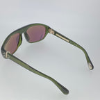 Ann Demeulemeester Men's Sunglasses Flat Top Green and Purple