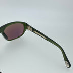 Ann Demeulemeester Men's Sunglasses Flat Top Green and Purple