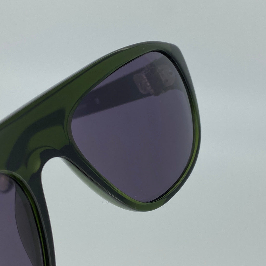 Ann Demeulemeester Men's Sunglasses Flat Top Green and Purple