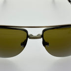 Ann Demeulemeester Men's Sunglasses White Gold and Brown