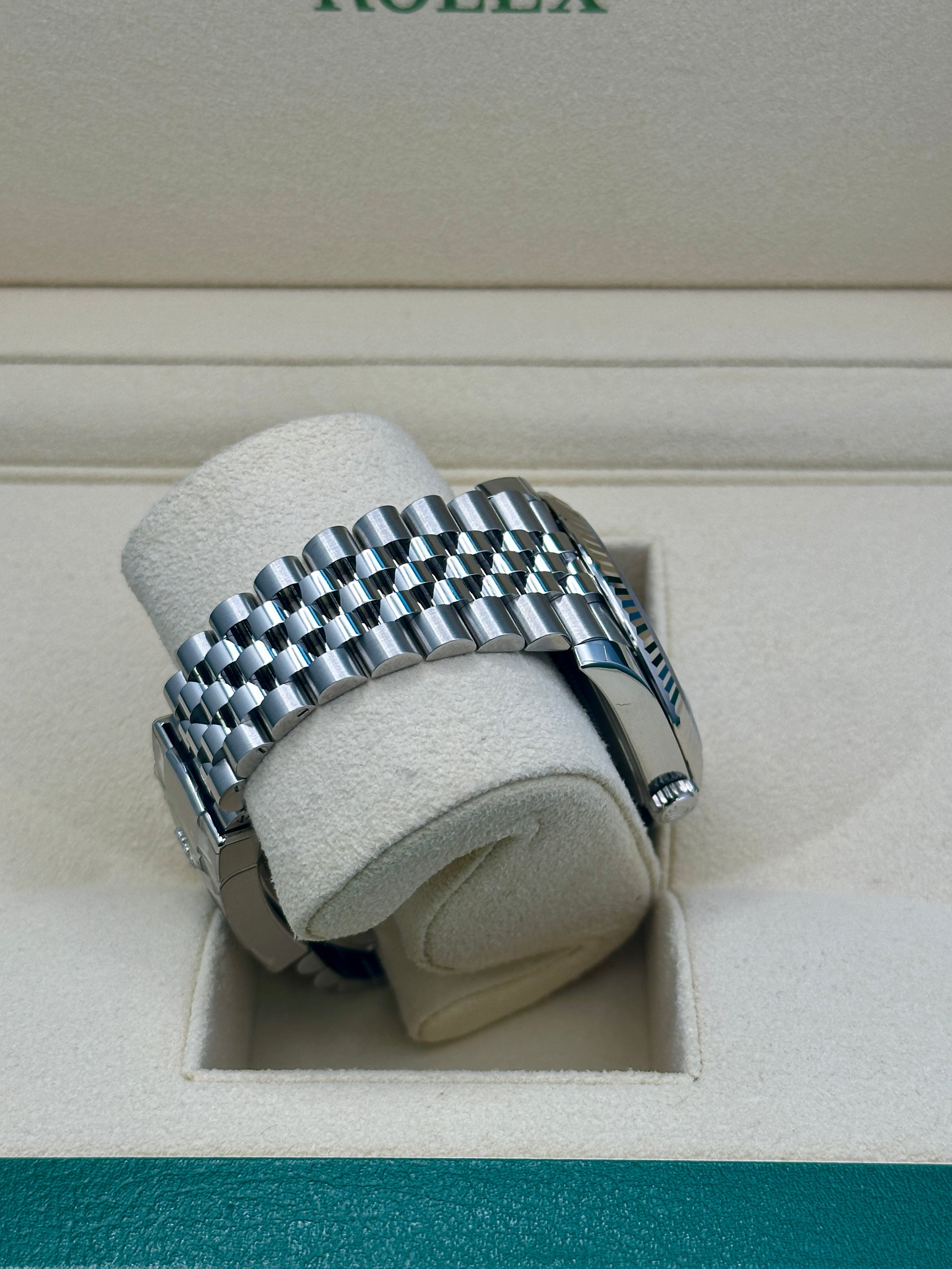 Rolex Steel and White Gold Rolesor Datejust 41  - Blue Roman Dial - Jubilee Bracelet - 126334 blrj