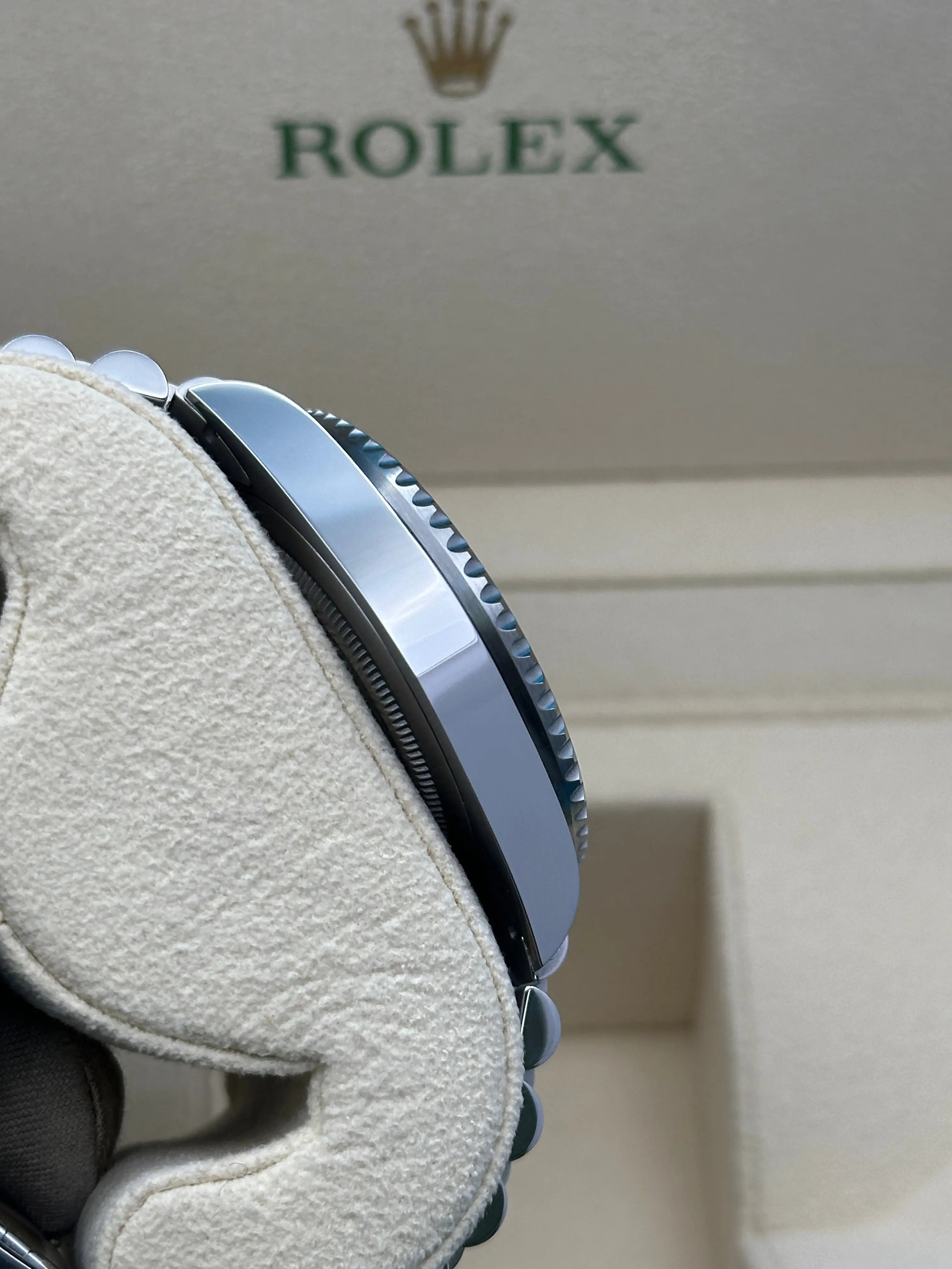 Rolex Steel GMT-Master II 40  - Black And Grey Bruce Wayne Bezel - Black Dial - Jubilee Bracelet - 126710GRNR