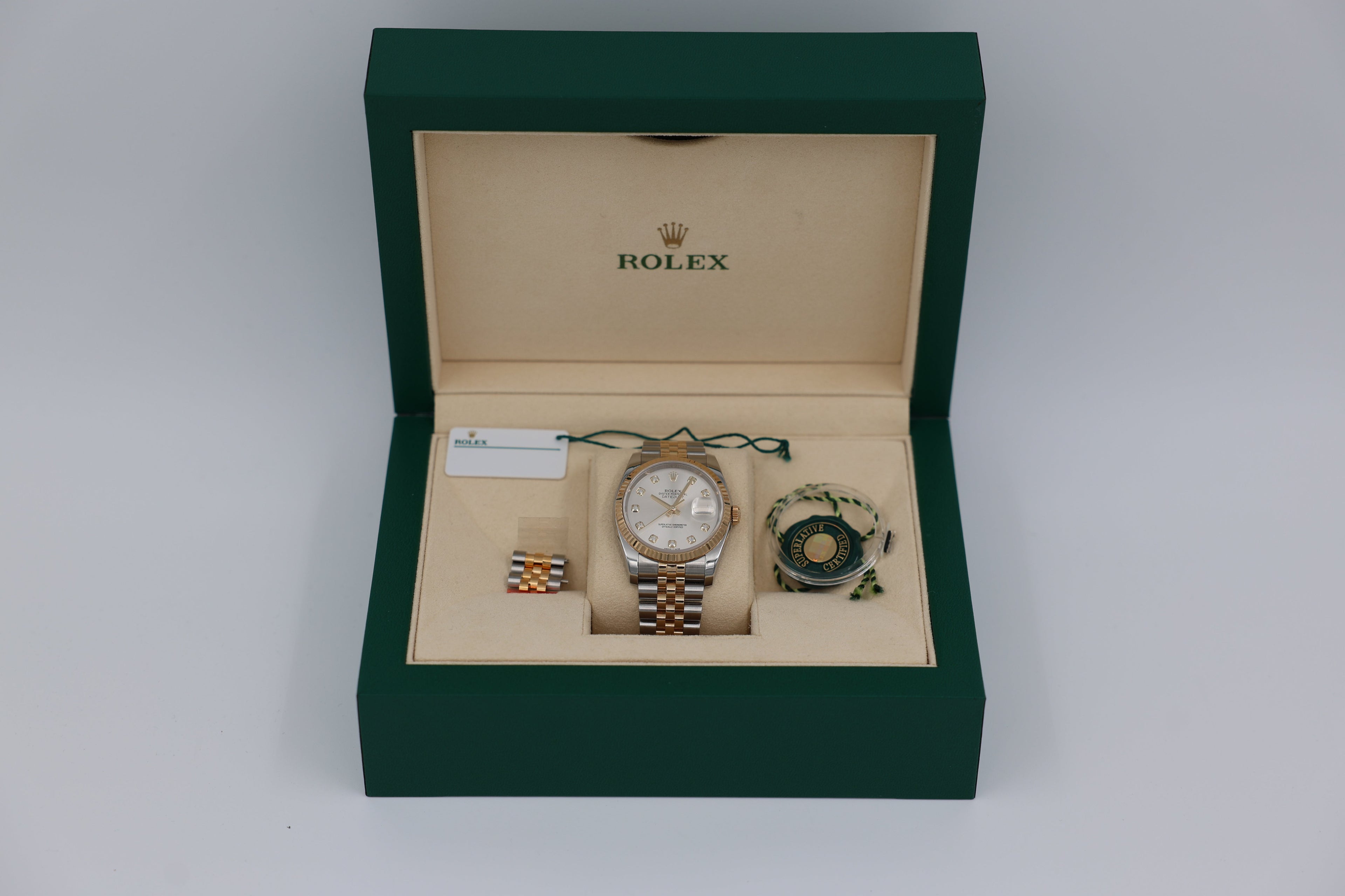 Rolex - Datejust - 116233 -  Silver Diamond- 2017