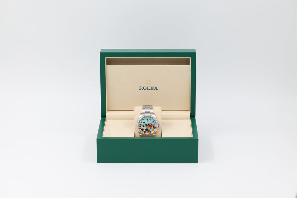 Rolex - Oyster Perpetual - "Tiffany Celebration" Blue Dial - 124300 - 2025