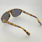 Ann Demeulemeester Men's Sunglasses Flat Top Tortoise Shell and Grey