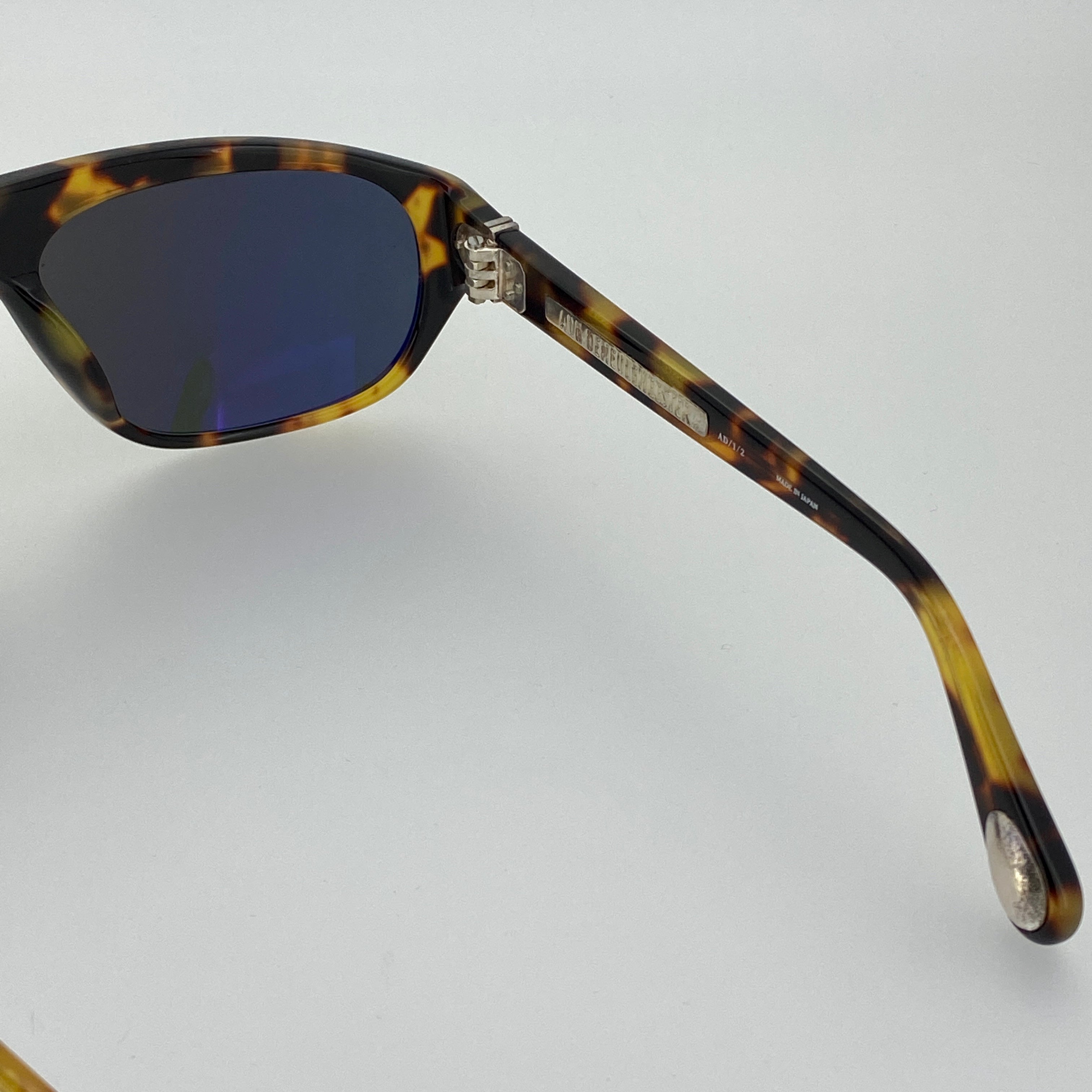 Ann Demeulemeester Men's Sunglasses Flat Top Tortoise Shell and Grey