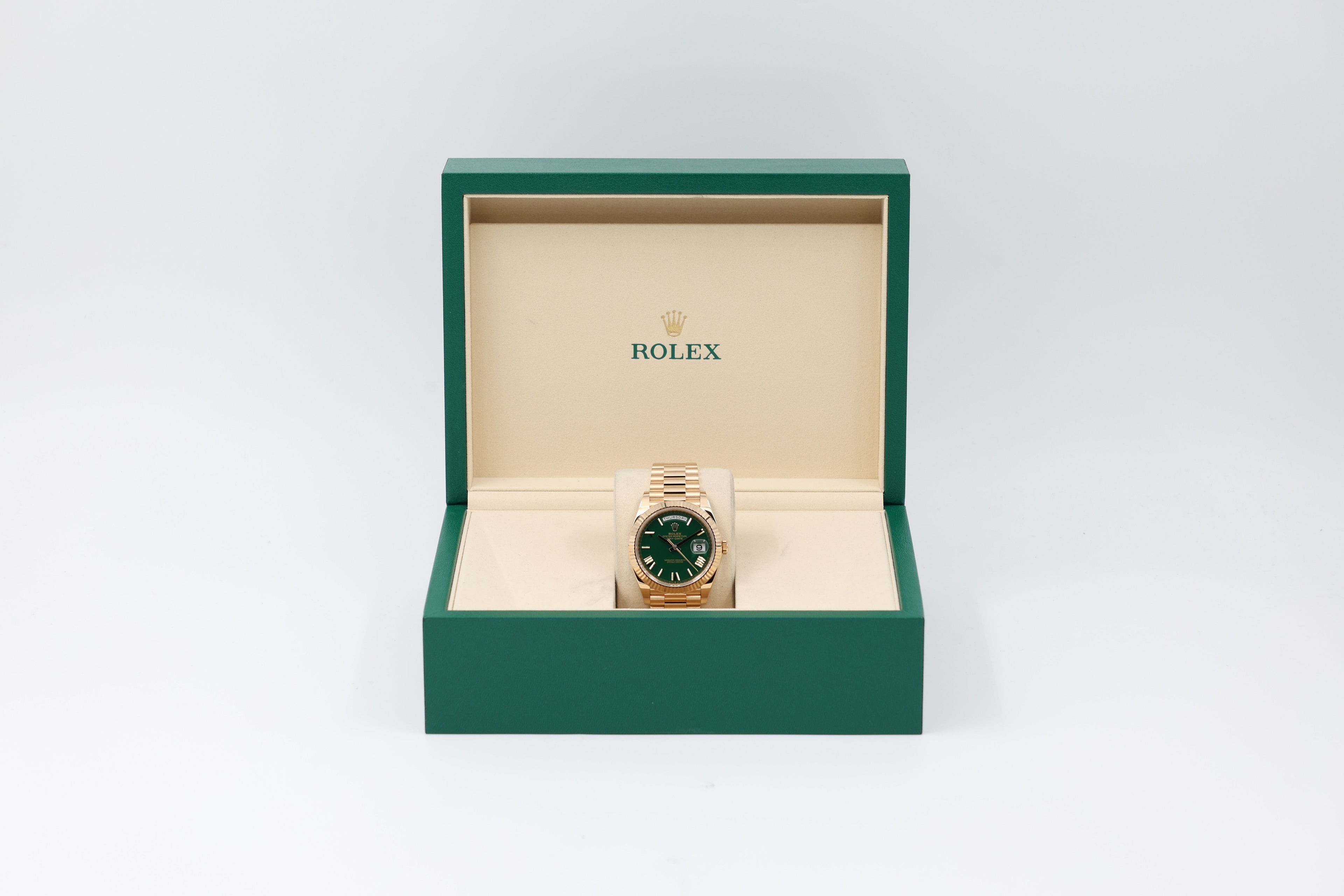 Rolex - Day-Date - "Money Green" Dial - 228238 - 2025