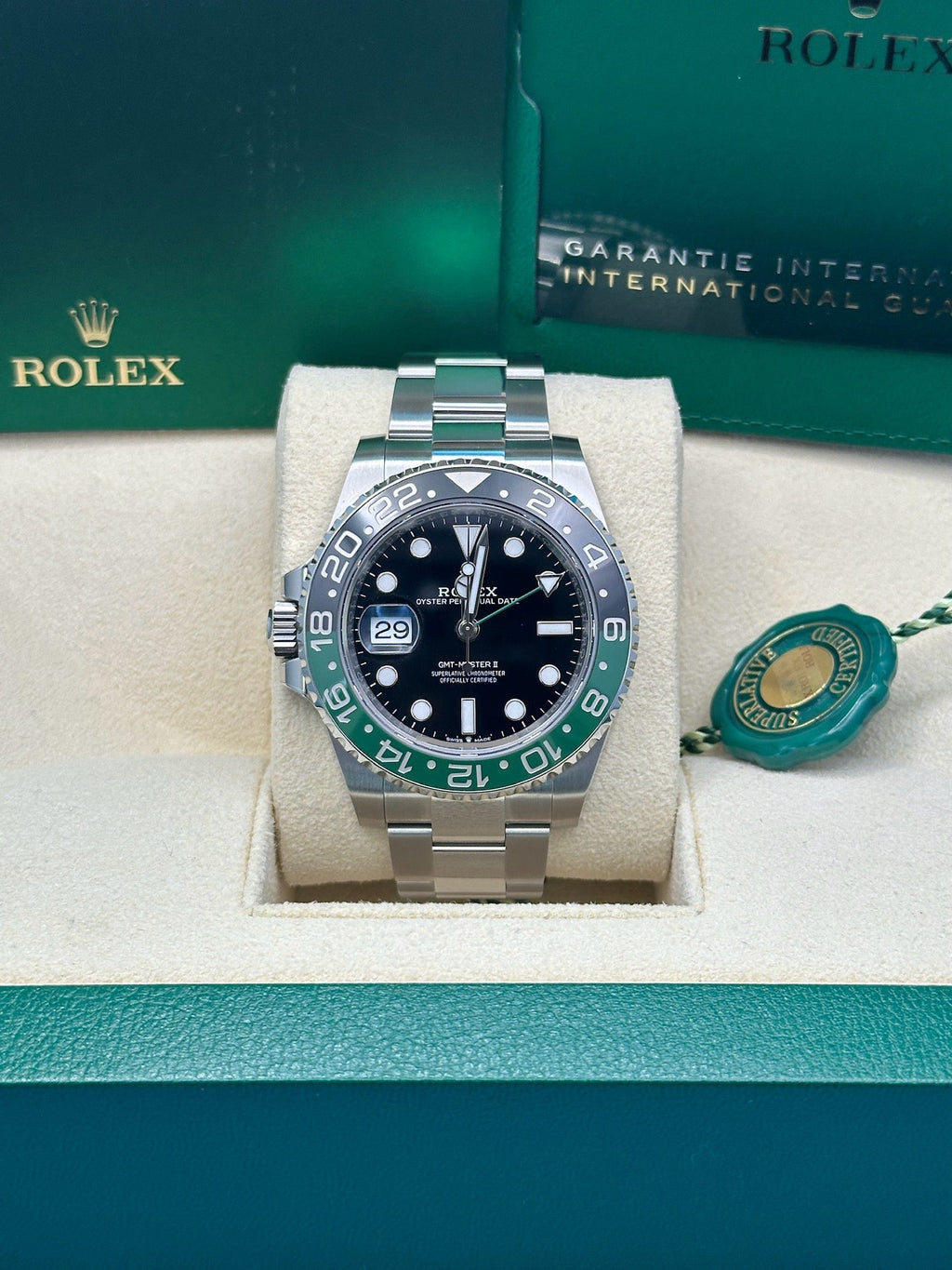 Rolex Oystersteel "Sprite" GMT-Master II  - Bidirectional Rotatable 24-Hour Graduated Bezel - 126720vtnr