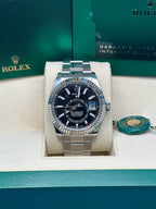 Rolex Sky Dweller 42 Black Dial Stainless Steel Oyster Mens  336934