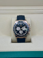 Rolex Everose Gold Cosmograph Daytona Watch - Black Cerachrom Bezel - Black And Sundust Index Dial - Oysterflex Strap