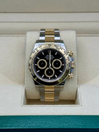Rolex Yellow Rolesor  Daytona  - Fixed Bezel - Black Index Dial - Oyster Bracelet - 126503 bkio