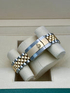 Rolex Steel and Yellow Gold Rolesor Datejust 36  - Champagne Index Dial - Jubilee Bracelet - 126233 chij