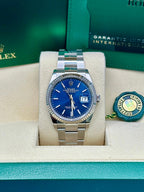 Rolex Steel Datejust 36  - Blue Index Dial - Oyster Bracelet - 126234 blio