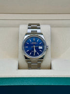 Rolex Steel Datejust 36  - Blue Index Dial - Oyster Bracelet - 126234 blio