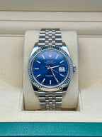 Rolex Steel and White Gold Rolesor Datejust 41  - Blue Index Dial - Jubilee Bracelet - 126334 blij