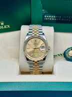 Rolex Steel and Yellow Gold Rolesor Datejust 36  - Champagne Index Dial - Jubilee Bracelet - 126233 chij